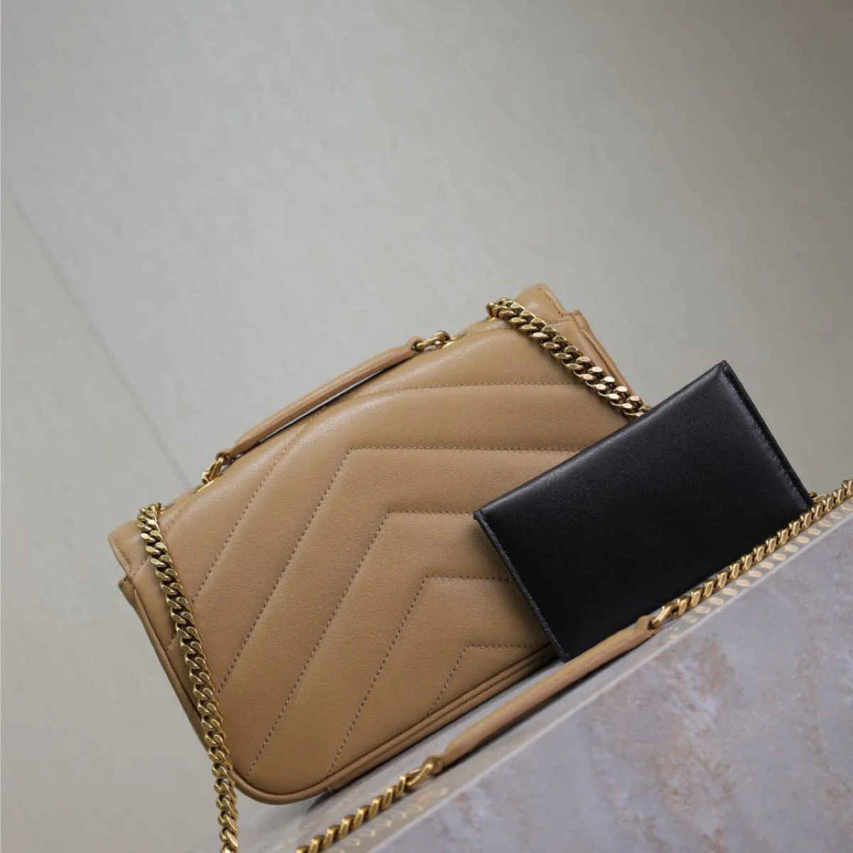 SAINT LAURENT LOULOU SMALL MATELASSÉ LAMBSKIN BAG